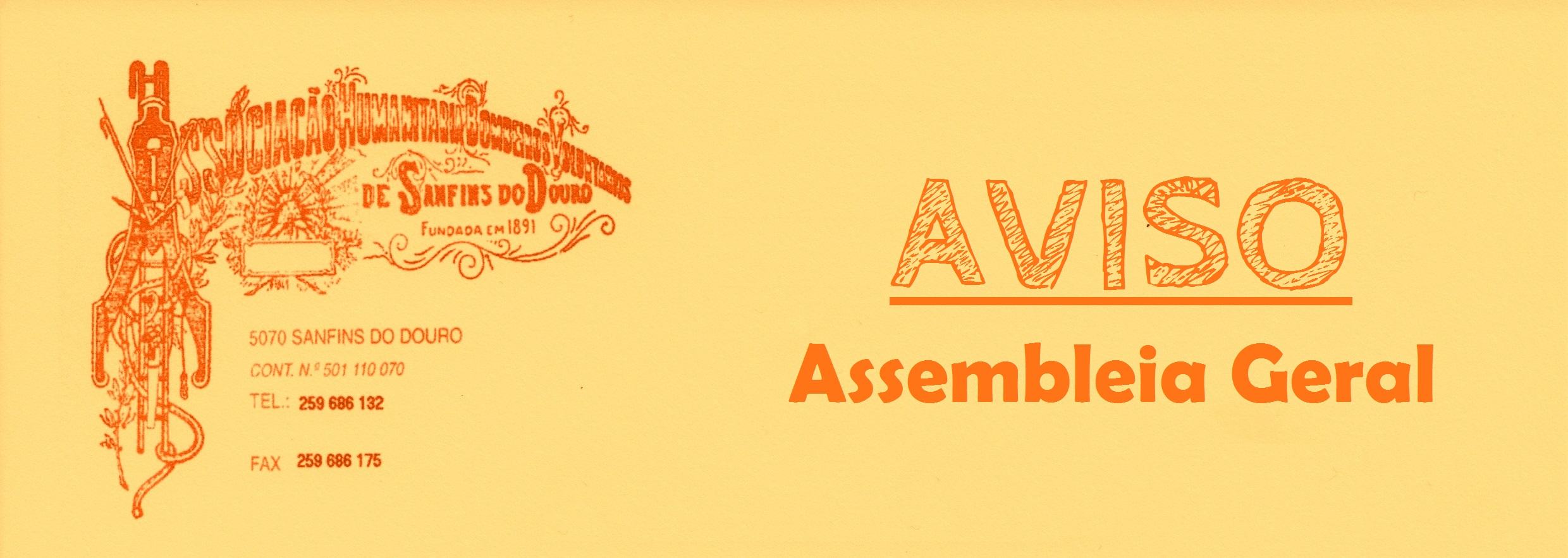 AVISO | Assembleia Geral adiada