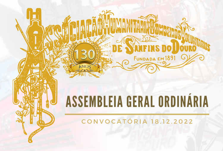 Convocatória para Assembleia Geral Ordinária – 18.12.2022